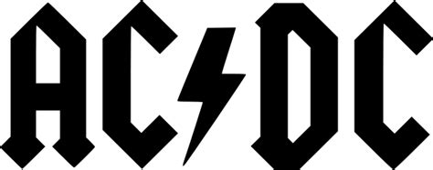 Ac Dc Logo Acdc Logo Transparent Background Png Clipart Hiclipart ...