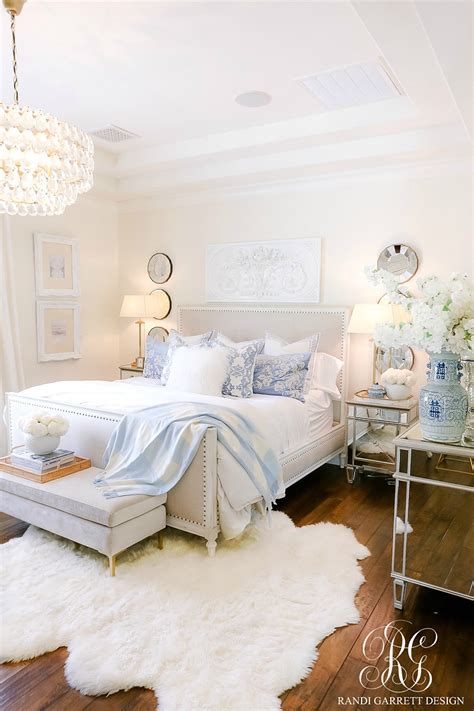 French Blue and White Spring Bedroom - Randi Garrett Design