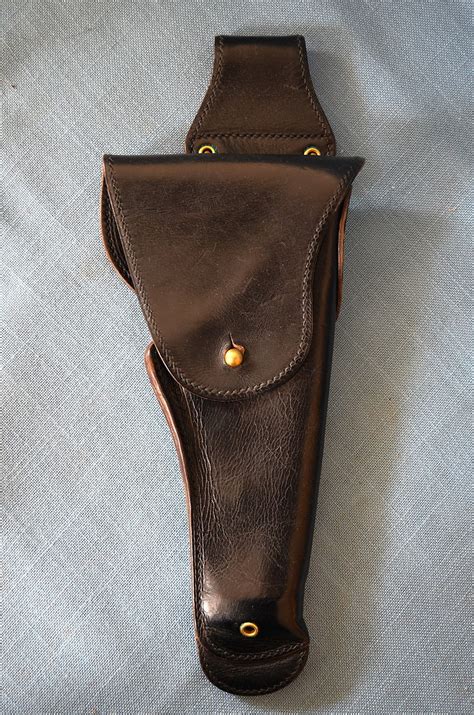 General Officers’ Black leather Colt .45 ACP Holster | J. Mountain Antiques