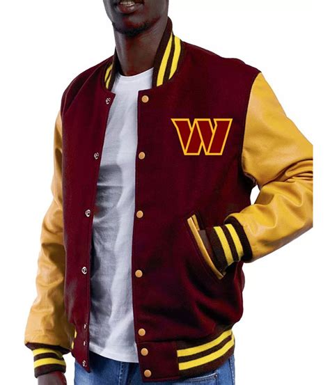 Washington Commanders Jacket | W Letterman Jacket - Jacket Makers