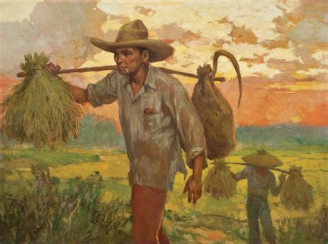 Filipino Farmer Painting