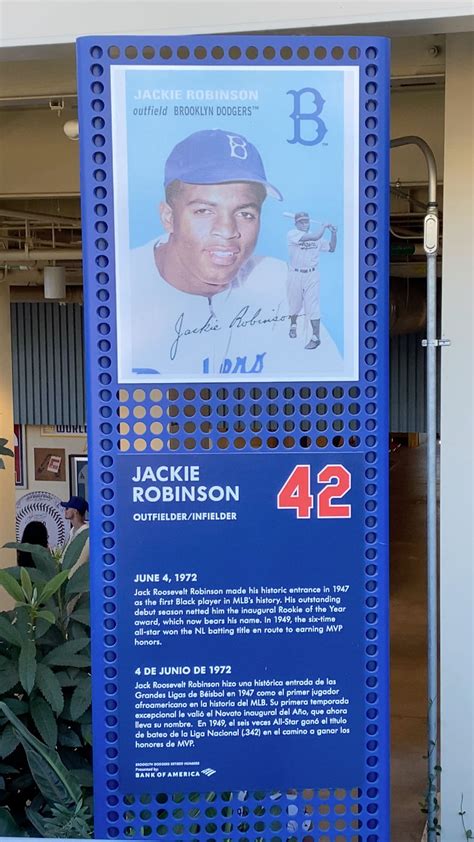 Jackie Robinson #42 at Dodger Stadium