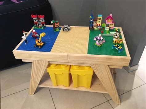 Table LEGO avec rangements par Mike0411 sur L'Air du Bois