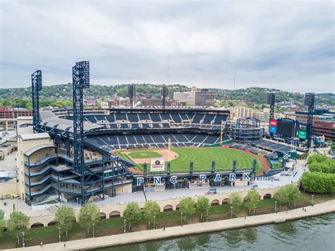 Aerial Drone Photos of PNC Park, Pittsburgh, Pennsylvania