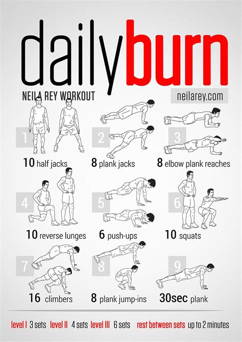 Daily Burn Workout | Daily burn workout, Neila rey workout, Fitness body