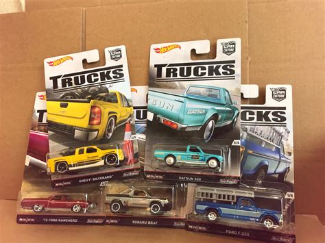 HOT WHEELS DIECAST - Real Riders Car Culture - Trucks Set Of 5 – Gemdans