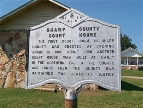 Sharp County Court House Historical Marker