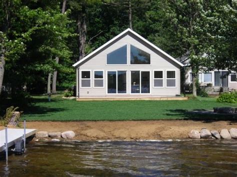 Lakefront Home with Private Beach and Dock | Lakefront homes, House rental, Michigan vacations