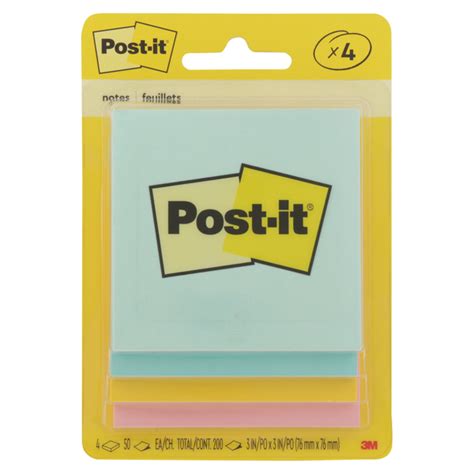 Save on 3M Post-it Notes Assorted Colors 3 X 3 Inch - 50 Sheets/Pad ...