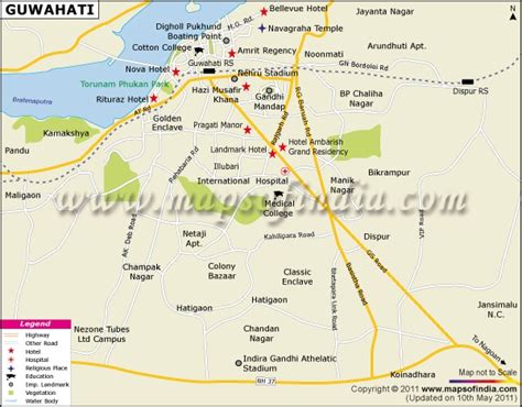 City Map of Guwahati | City Maps of India | Pinterest