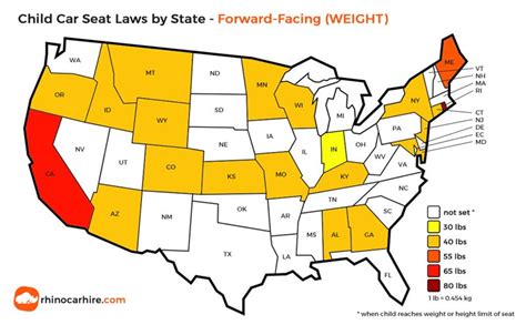 USA Car Seat Laws by State - Child Car Seats in the US