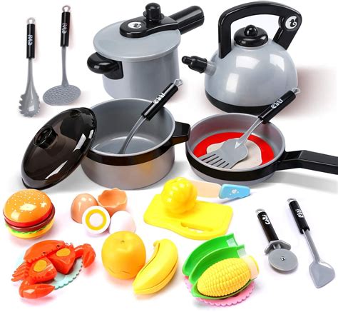 Refasy Children Kitchen Accessories Set Cooking Baking Suit Toys for ...