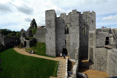 13. The Norman Oystermouth Castle overlooks Swansea Bay on the east ...