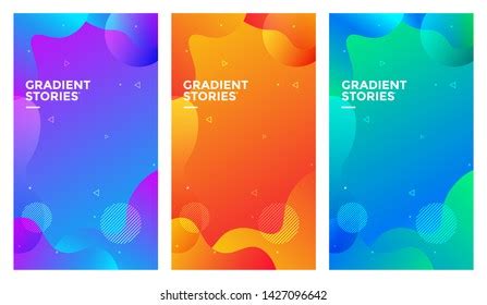 Vector Colorful Abstract Fluid Gradient Pattern Stock Vector (Royalty Free) 1743189536