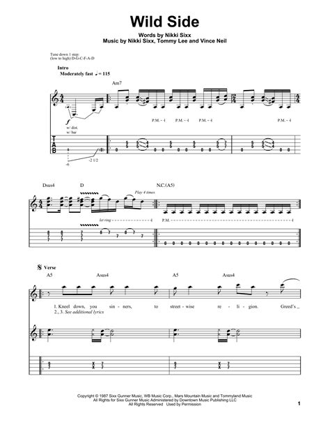 Wild Side | Sheet Music Direct