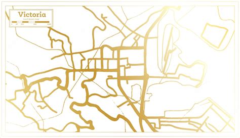 Premium Vector | Victoria seychelles city map in retro style in golden ...