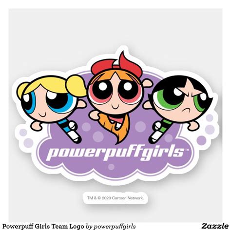 Powerpuff Girls Team Logo Sticker Cute Stickers, Art Wall, Wall Art ...