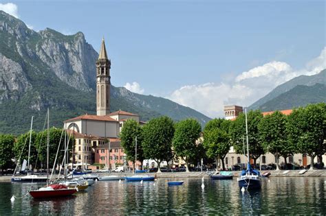 Lecco, Italy is a thriving town at the southern end of Lake Como