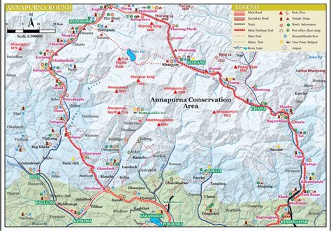 annapurna-circuit-trek-map - Swiss Mountain Guide