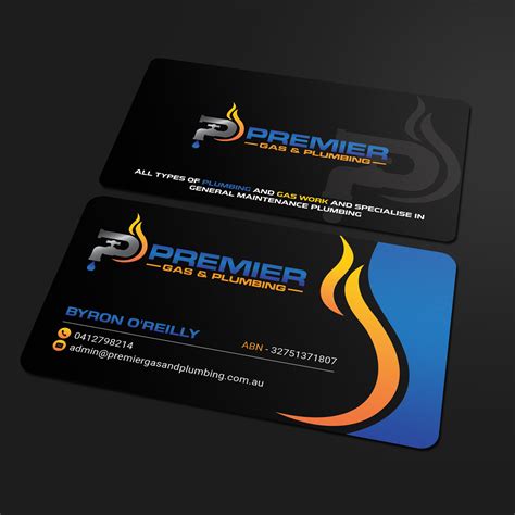 Elegant, Playful, Plumbing Business Card Design for Premier Gas & Plumbing by Sandaruwan ...