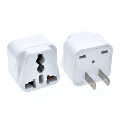 10pcs US 2 pin Type A Universal AC Travel Power flat plug adapter Converter Japan Taiwan ...