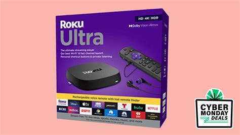 The Roku Ultra 2022 is listed at a discount on Amazon for Cyber Monday.