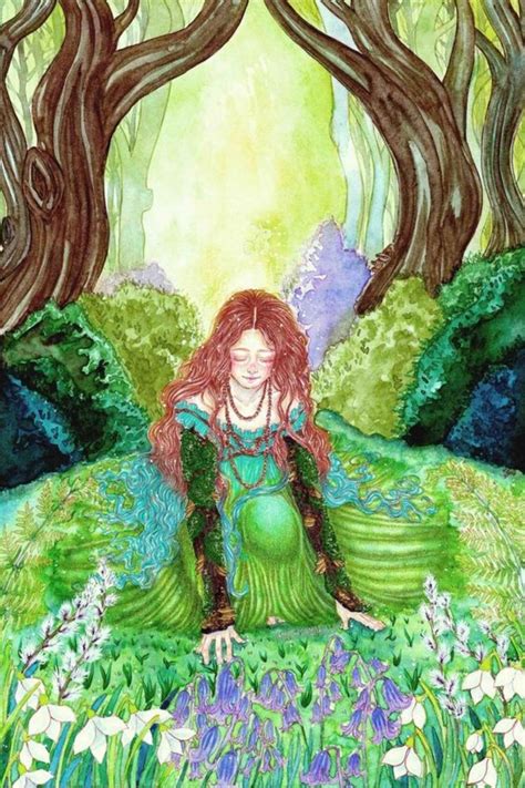 Wheel of the Year - Ostara Gaia Goddess, Nature Goddess, Pagan Nature ...