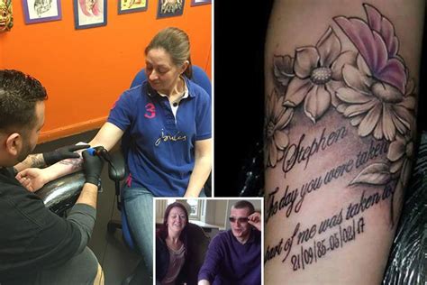 Woman has ‘cremation tattoo’ of her late fiance's ashes inked on her arm just three weeks after ...