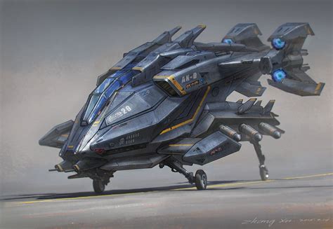 Small bomber concept design, Xu Zhang | Spaceship design, Concept ...