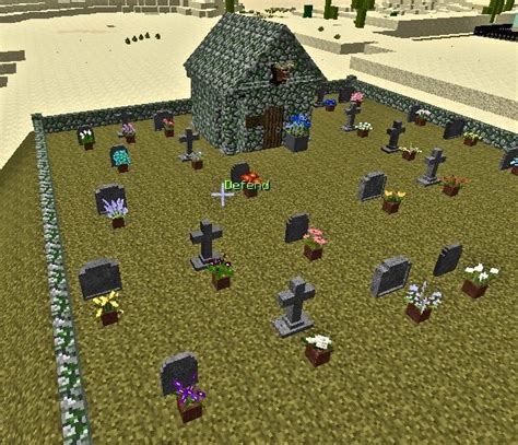 Graveyard with mausoleum | Minecraft designs, Amazing minecraft, Minecraft blueprints