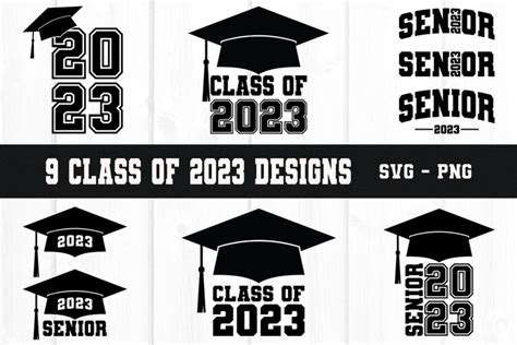 Senior Graduate SVG, Class of 2023 PNG Clipart, High School