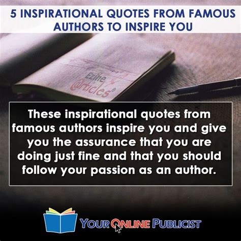 5 Inspirational Quotes From Famous Authors to Inspire You | Famous ...