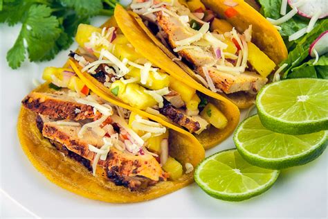 Grilled Mexican Chicken Tacos with Pineapple Salsa (Gluten-Free) • The ...