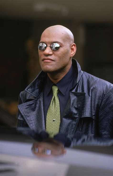 in The Matrix (1999) the tie that Morpheus is wearing resembles matrix ...