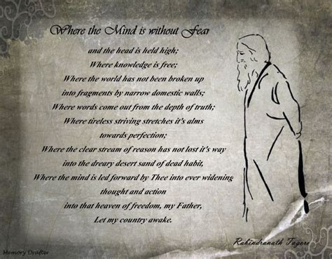 This poem belongs to Rabindranath Tagore and is about freedom. | Tagore quotes, Rabindranath ...