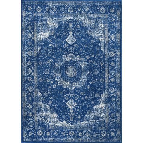 nuLOOM Verona Dark Blue 8 ft. x 10 ft. Area Rug-RZBD07C-71001010 - The Home Depot