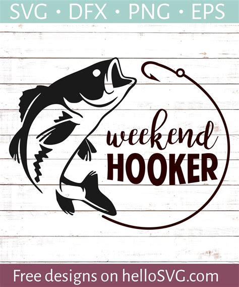 Bass Svg Weekend Hooker SVG Fishing SVG Fisherman Svg Trout Svg Fishing ...