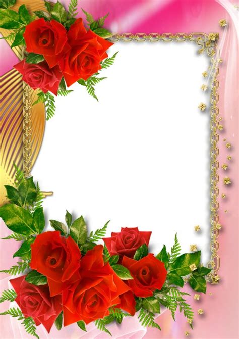 Flower picture frames, Birthday photo frame, Flower frame