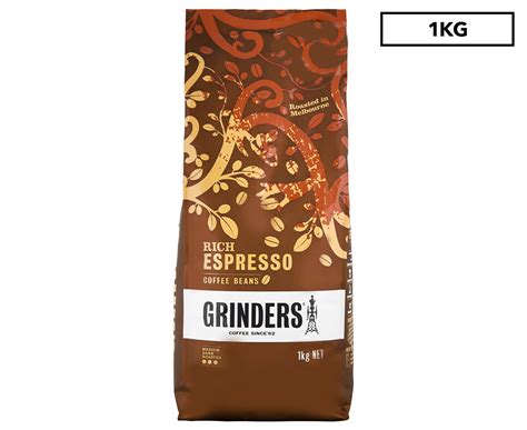 Grinders Rich Espresso Coffee Beans 1kg | GroceryRun.com.au