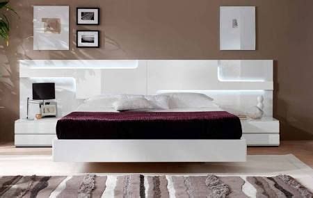 king size bed with built in nightstand - Google Search | Modern bedroom furniture, Contemporary ...