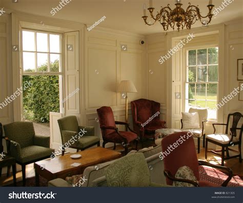 Georgian Country Manor House Interior Lounge Stock Photo 821305 - Shutterstock