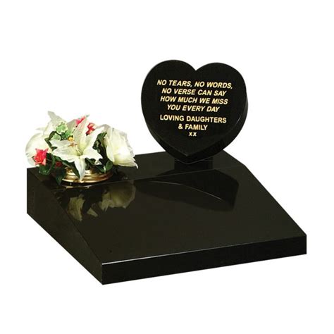 Polished Black Granite Small Memorial | 1st Choice Memorials