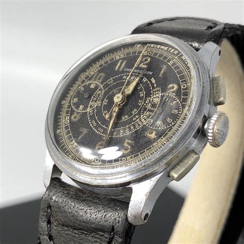 Vintage rare Harman Watch Company Chronograph military watch 1940 ...