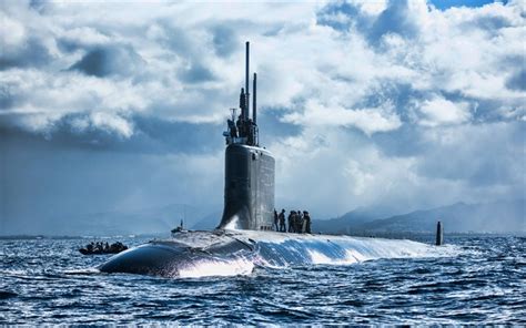 Download wallpapers USS Chicago, SSN-721, american attack submarine ...