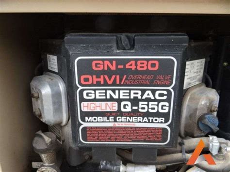 Generac Q-55G remote propane generator, 5500 watt - Ascent Auction