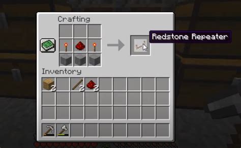 How To Make A Redstone Repeater: Minecraft Recipe