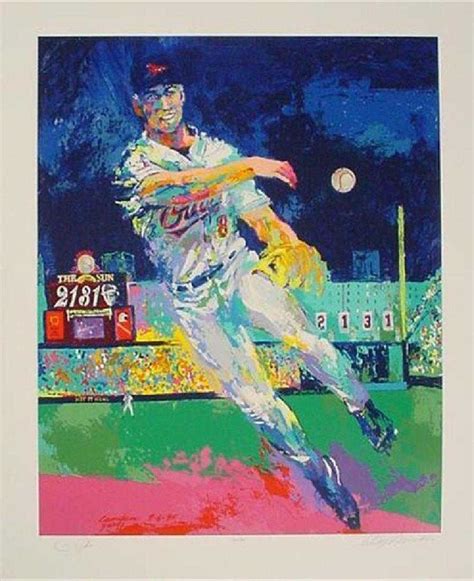 LEROY NEIMAN "Cal Ripken" Baseball Baltimore Orioles