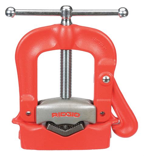 RIDGID Bench Yoke Vise, 1/8 to 4 in Pipe Capacity, 5 in Overall Height ...