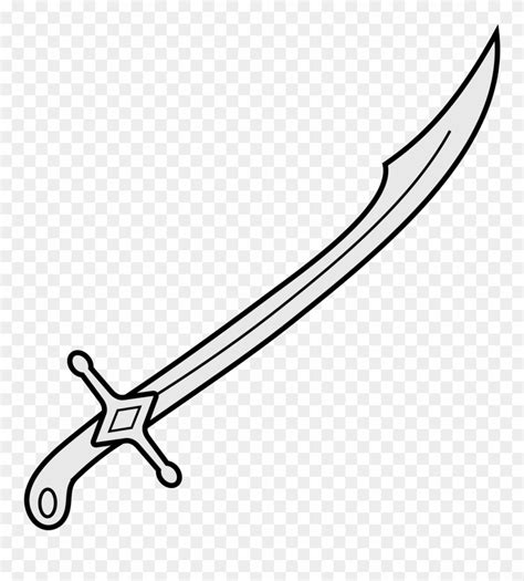 Sabre Sword Drawing Www Imgkid Com The Image Kid Has - Heraldic Sword Png Clipart (#751074 ...