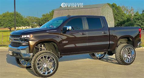 2020 Chevrolet Silverado 1500 with 26x14 -76 Hardcore Offroad Hc13 and 37/13.5R26 AMP Mud ...